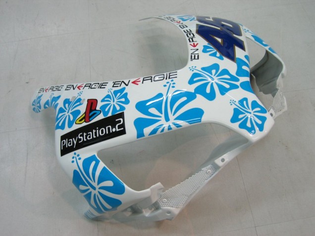 Descuento Carenados Moto Honda CBR1000RR 2004-2005 - Blanco Azul Nieve Nastro Azzurro 46