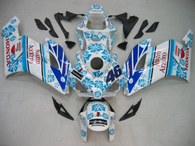 Descuento Carenados Moto Honda CBR1000RR 2004-2005 - Blanco Azul Nieve Nastro Azzurro 46