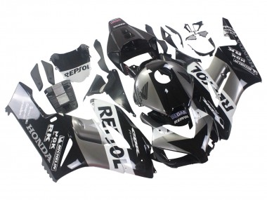 Descuento Kits Carenado Moto Honda CBR1000RR 2004-2005 - Plata Blanco Negro Brillante Repsol