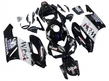 Descuento Carenados Moto Honda CBR1000RR 2004-2005 - Negro Brillante Blanco West