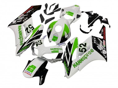 Descuento Carenados Moto Honda CBR1000RR 2004-2005 - Blanco Verde Negro Brillante Hannspree 52