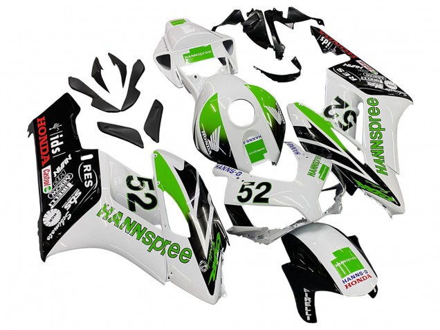 Descuento Carenados Moto Honda CBR1000RR 2004-2005 - Blanco Verde Negro Brillante Hannspree 52