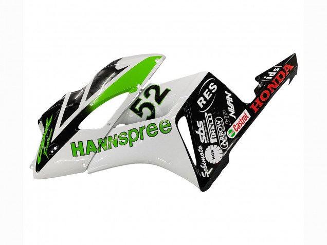 Descuento Carenados Moto Honda CBR1000RR 2004-2005 - Blanco Verde Negro Brillante Hannspree 52
