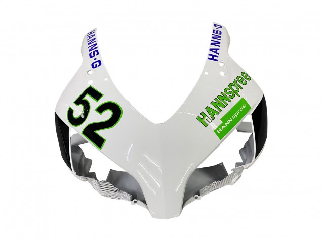 Descuento Carenados Moto Honda CBR1000RR 2004-2005 - Blanco Verde Negro Brillante Hannspree 52
