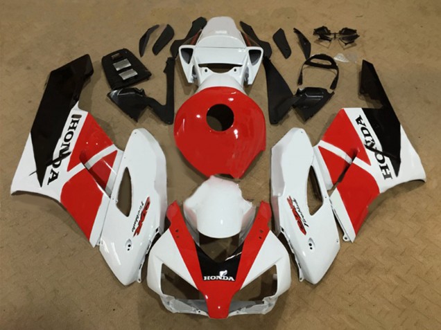 Descuento Carenados Moto Honda CBR1000RR 2004-2005 - Blanco Rojo Negro Brillante Fireblade