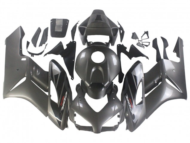 Descuento Carenados Moto Honda CBR1000RR 2004-2005 - Gris Brillante Negro Brillante
