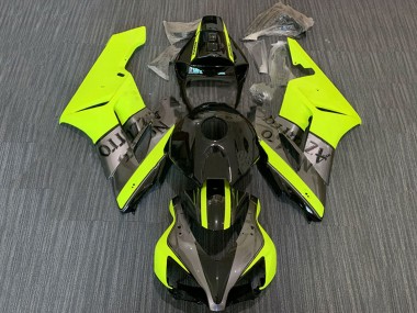 Descuento Carenados Moto Honda CBR1000RR 2004-2005 - Amarillo Gris Negro Brillante Nastro Azzurro