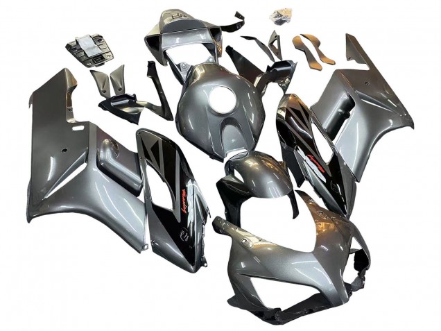 Descuento Carenado Moto Honda CBR1000RR 2004-2005 - Plata Negro Brillante