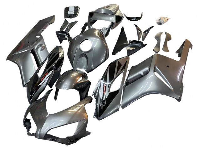 Descuento Carenado Moto Honda CBR1000RR 2004-2005 - Plata Negro Brillante