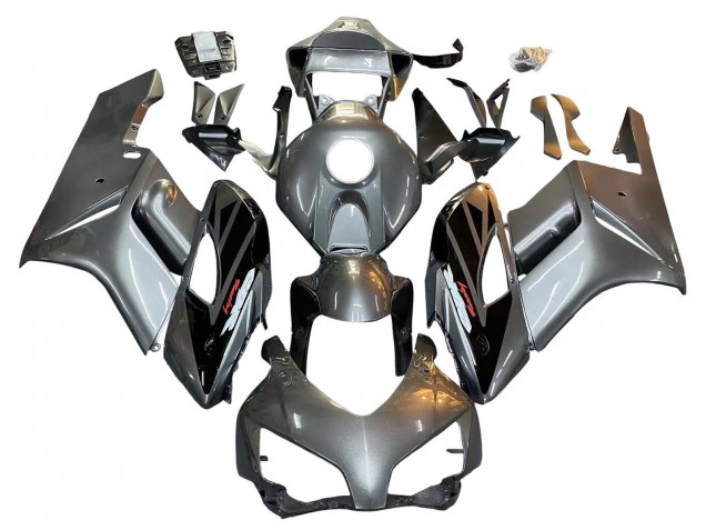 Descuento Carenado Moto Honda CBR1000RR 2004-2005 - Plata Negro Brillante