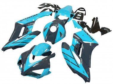 Descuento Carenados Moto Honda CBR1000RR 2004-2005 - Azul Claro Negro Brillante