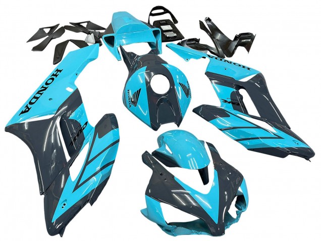 Descuento Carenados Moto Honda CBR1000RR 2004-2005 - Azul Claro Negro Brillante