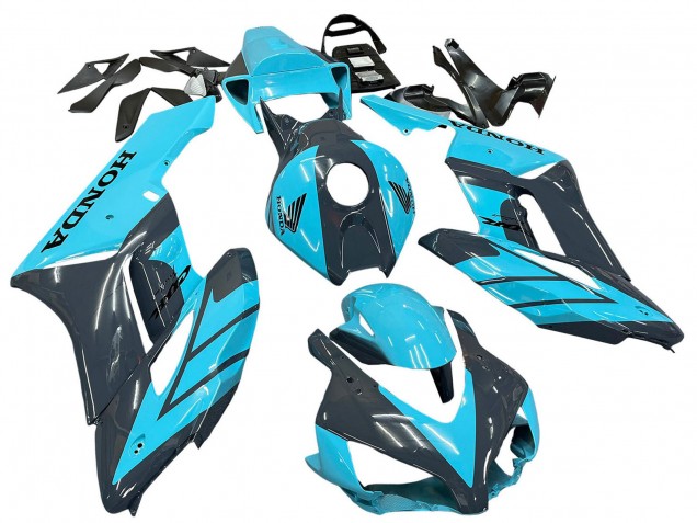 Descuento Carenados Moto Honda CBR1000RR 2004-2005 - Azul Claro Negro Brillante