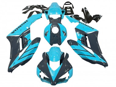 Descuento Carenados Moto Honda CBR1000RR 2004-2005 - Azul Claro Negro Brillante