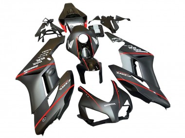 Descuento Carenados Moto Honda CBR1000RR 2004-2005 - Negro Brillante Gris Brillante Rojo Raya