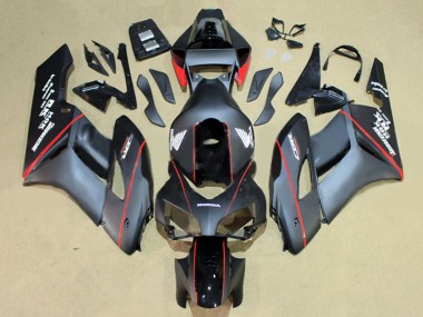 Descuento Carenados Moto Honda CBR1000RR 2004-2005 - Negro Brillante Gris Brillante Rojo Raya