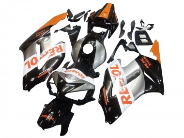 Descuento Carenados Moto Honda CBR1000RR 2004-2005 - Naranja Plata Negro Brillante Repsol