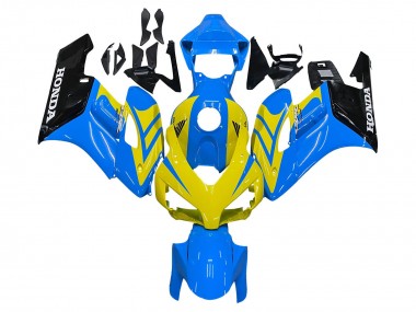 Descuento Carenados Moto Honda CBR1000RR 2004-2005 - Azul Amarillo Negro Brillante