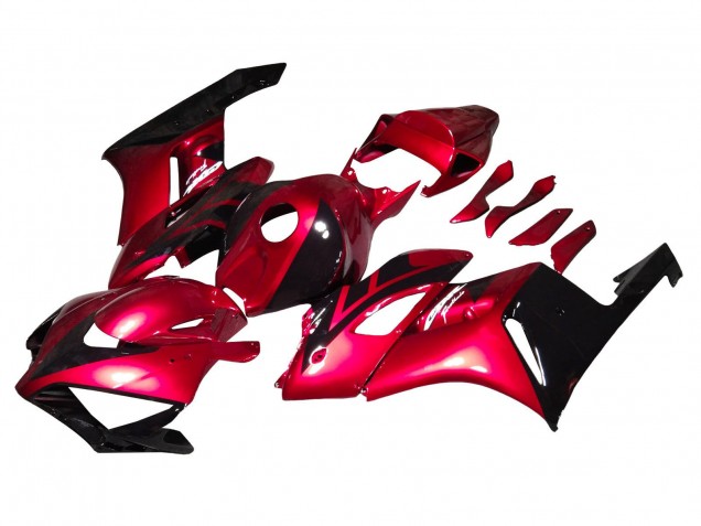 Descuento Carenados Moto Honda CBR1000RR 2004-2005 - Rojo Negro Brillante Raya