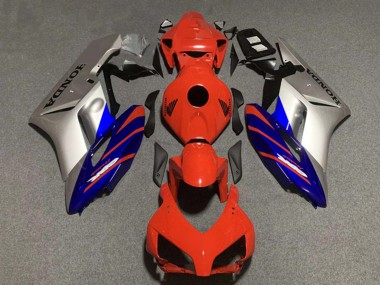 Descuento Carenados Moto Honda CBR1000RR 2004-2005 - Plata Azul Rojo Raya