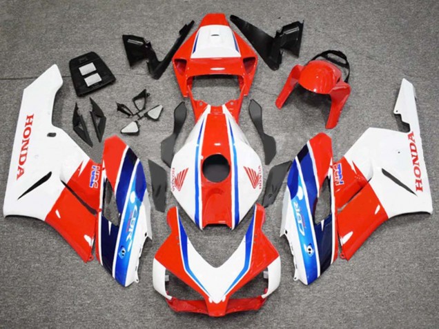 Descuento Carenado Moto Honda CBR1000RR 2004-2005 - Blanco Rojo Azul HRC