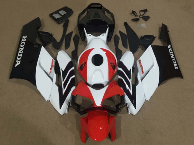 Descuento Carenado Moto Honda CBR1000RR 2004-2005 - Blanco Rojo Negro Mate