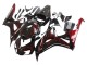 Descuento Carenado Moto Honda CBR1000RR 2006-2007 - Negro Brillante Rojo Llama
