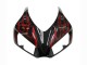 Descuento Carenado Moto Honda CBR1000RR 2006-2007 - Negro Brillante Rojo Llama