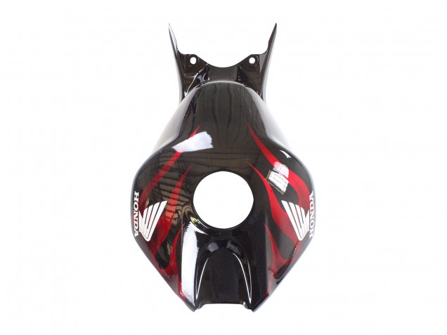 Descuento Carenado Moto Honda CBR1000RR 2006-2007 - Negro Brillante Rojo Llama