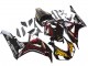 Descuento Carenados Moto Honda CBR1000RR 2006-2007 - Negro Brillante Amarillo Rojo Llama