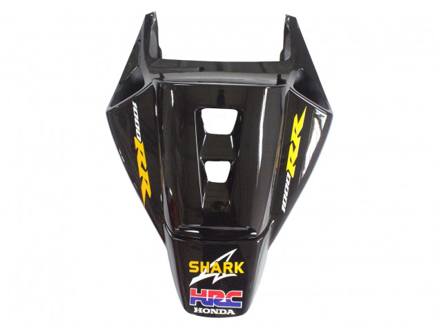 Descuento Carenados Moto Honda CBR1000RR 2006-2007 - Negro Brillante Amarillo Rojo Llama
