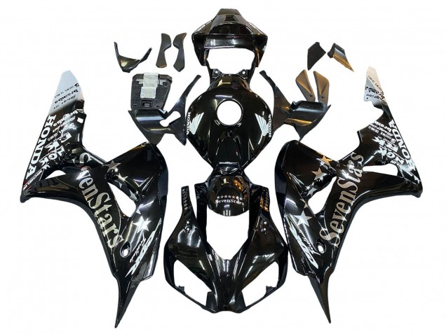 Descuento Carenados Moto Honda CBR1000RR 2006-2007 - Negro Brillante Oro SevenStars