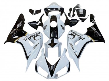 Descuento Carenados Moto Honda CBR1000RR 2006-2007 - Blanco Negro Brillante Pramac