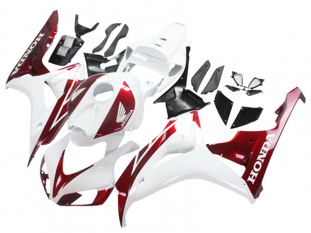 Descuento Carenados Moto Honda CBR1000RR 2006-2007 - Blanco Rojo