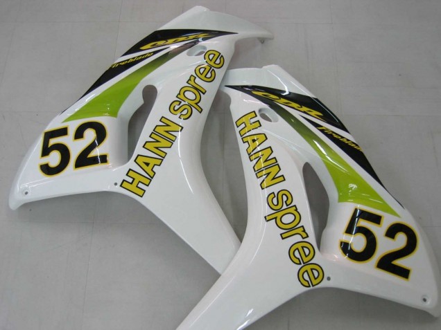 Descuento Carenados Moto Honda CBR1000RR 2006-2007 - Blanco Verde Negro Brillante Hannspree 52