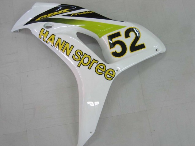 Descuento Carenados Moto Honda CBR1000RR 2006-2007 - Blanco Verde Negro Brillante Hannspree 52