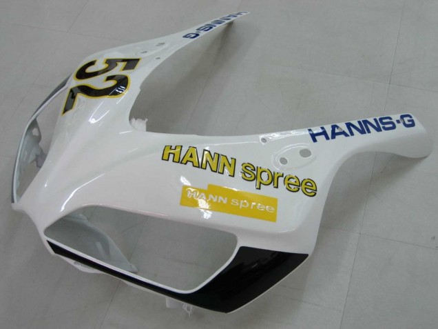 Descuento Carenados Moto Honda CBR1000RR 2006-2007 - Blanco Verde Negro Brillante Hannspree 52