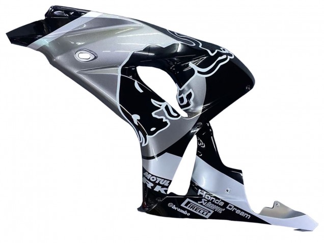 Descuento Carenados Moto Honda CBR1000RR 2006-2007 - Plata Negro Brillante Rojo Bull