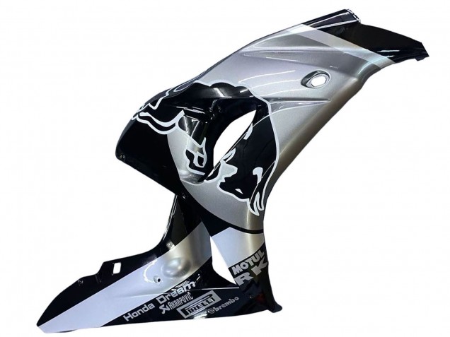 Descuento Carenados Moto Honda CBR1000RR 2006-2007 - Plata Negro Brillante Rojo Bull