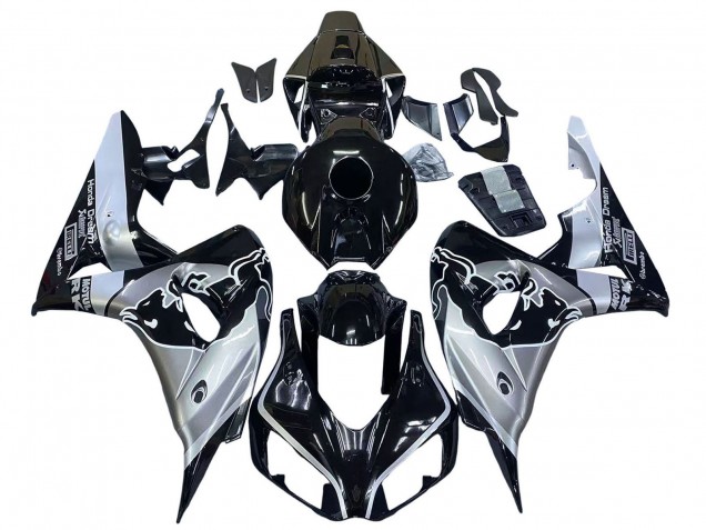 Descuento Carenados Moto Honda CBR1000RR 2006-2007 - Plata Negro Brillante Rojo Bull