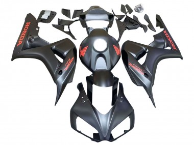 Descuento Carenados Moto Honda CBR1000RR 2006-2007 - Negro Mate Rojo Calcomanías