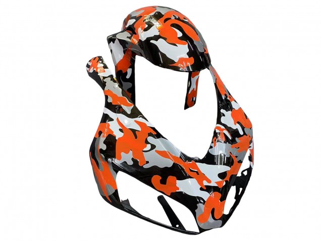 Descuento Carenados Moto Honda CBR1000RR 2006-2007 - Negro Naranja Plata Camouflage