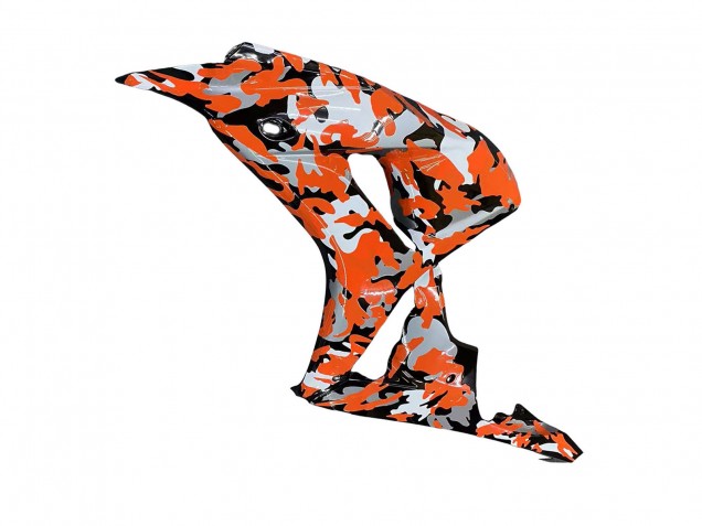 Descuento Carenados Moto Honda CBR1000RR 2006-2007 - Negro Naranja Plata Camouflage