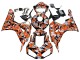 Descuento Carenados Moto Honda CBR1000RR 2006-2007 - Negro Naranja Plata Camouflage