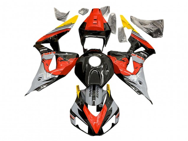 Descuento Carenados Moto Honda CBR1000RR 2006-2007 - Nardo Gris Rojo Amarillo Negro Brillante Rojo Bull Repsol HRC