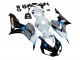 Descuento Carenado Moto Honda CBR1000RR 2006-2007 - Blanco Azul Negro Brillante