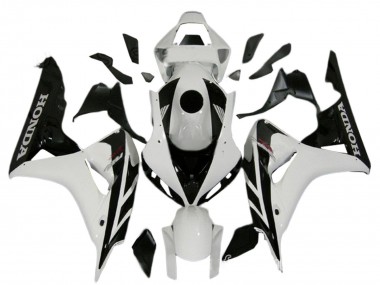Descuento Kits Carenado Moto Honda CBR1000RR 2006-2007 - Blanco Negro Brillante