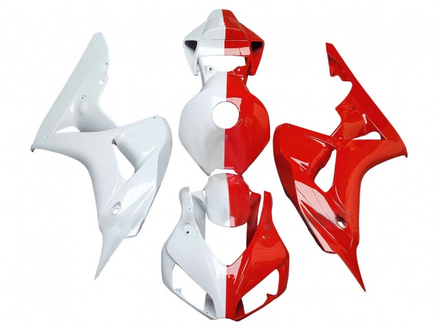 Descuento Carenados Moto Honda CBR1000RR 2006-2007 - Blanco Rojo Dividir