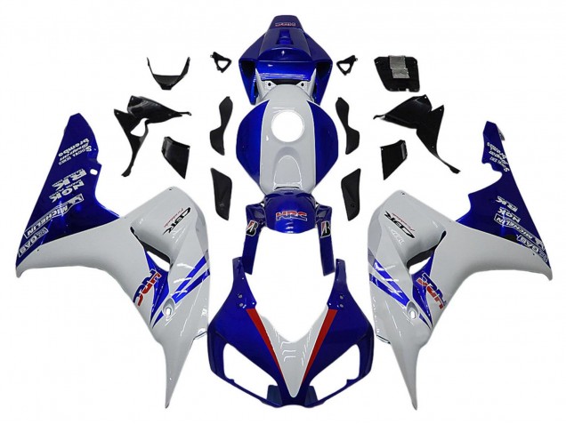 Descuento Carenados Moto Honda CBR1000RR 2006-2007 - Blanco Rojo Azul HRC