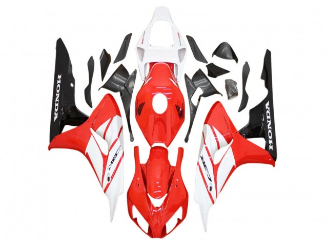 Descuento Carenado Moto Honda CBR1000RR 2006-2007 - Blanco Rojo Negro Brillante